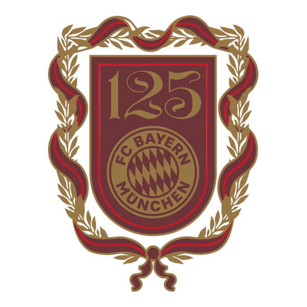 fc bayern munich 125 years logo png seeklogo 613071